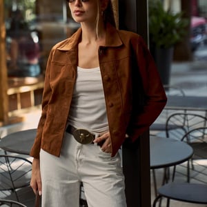 CAMPERA PARIS DE GAMUZA