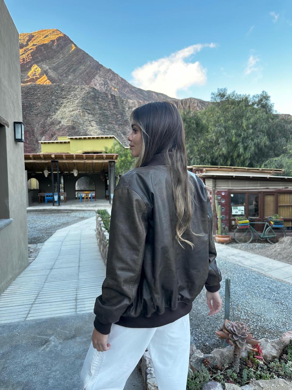 CAMPERA BOMBER MARRON - Image 2